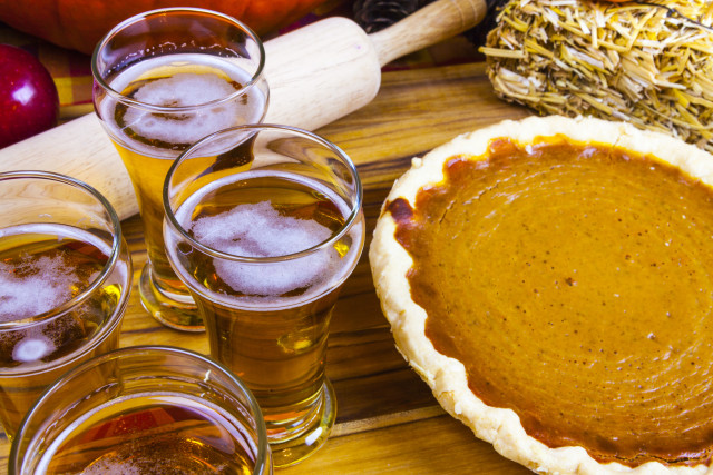 Beer and pie Beer and pie